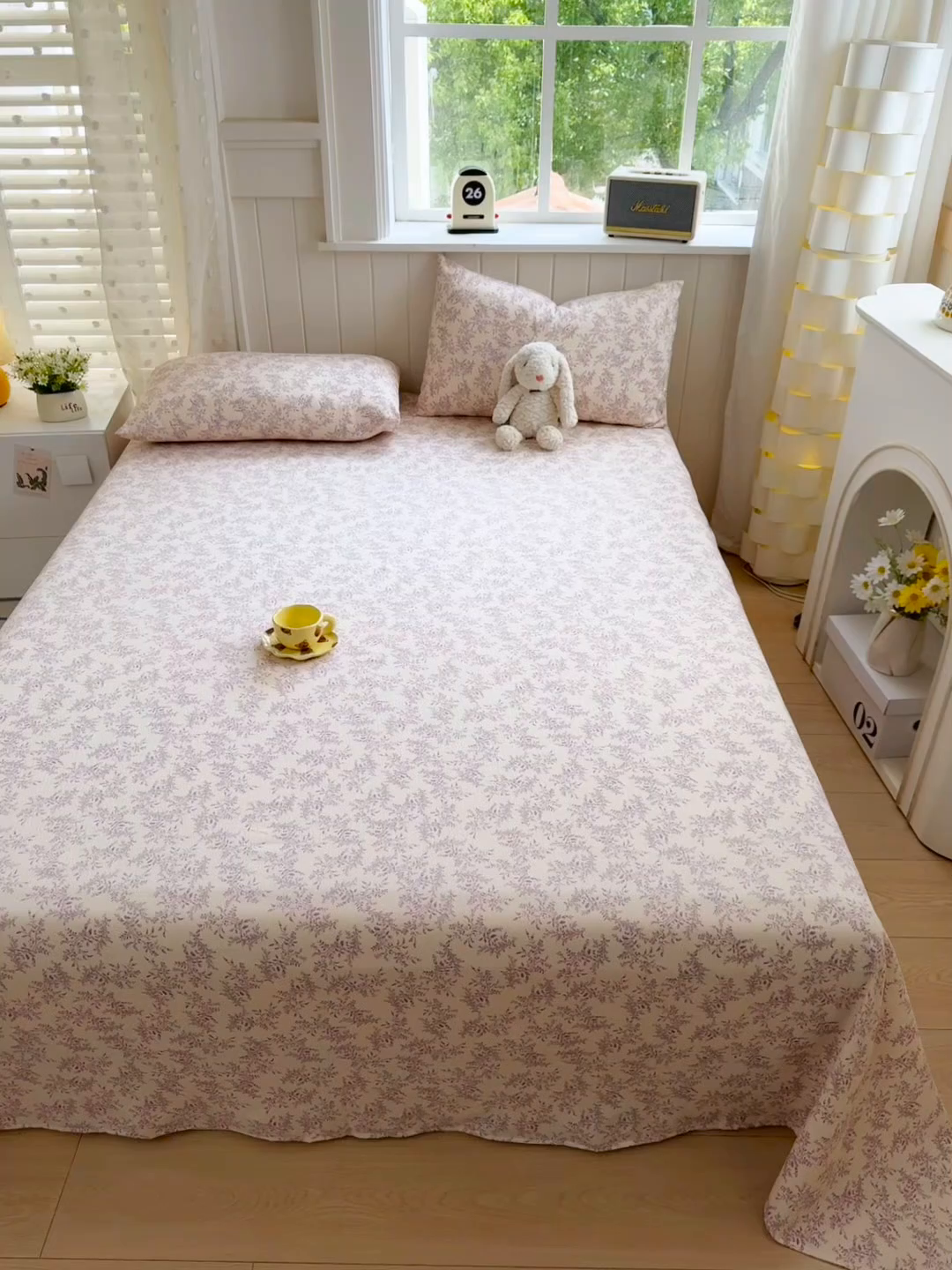 91家纺网 家纺一手货源 找家纺 丝芙妮家居（原乐视家纺） 2026新款A类云木棉床单系列 思绪