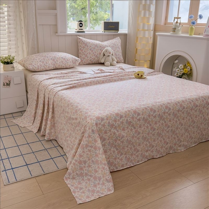 91家纺网 家纺一手货源 找家纺 丝芙妮家居（原乐视家纺） 2026新款A类云木棉床单系列 烟染