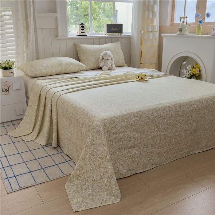 91家纺网 家纺一手货源 找家纺 丝芙妮家居（原乐视家纺） 2026新款A类云木棉床单系列 叶篱