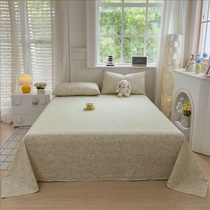 91家纺网 家纺一手货源 找家纺 丝芙妮家居（原乐视家纺） 2026新款A类云木棉床单系列 叶篱