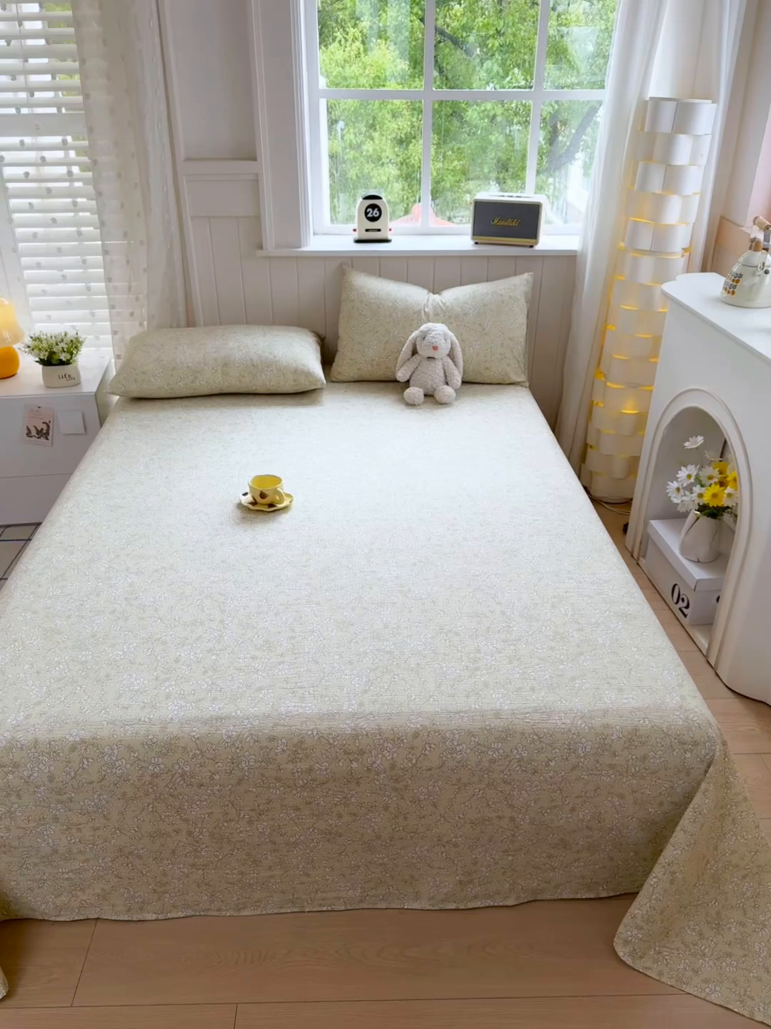 91家纺网 家纺一手货源 找家纺 丝芙妮家居（原乐视家纺） 2026新款A类云木棉床单系列 叶篱