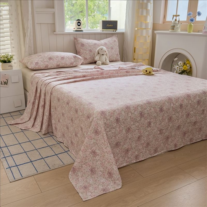 91家纺网 家纺一手货源 找家纺 丝芙妮家居（原乐视家纺） 2026新款A类云木棉床单系列 云岚