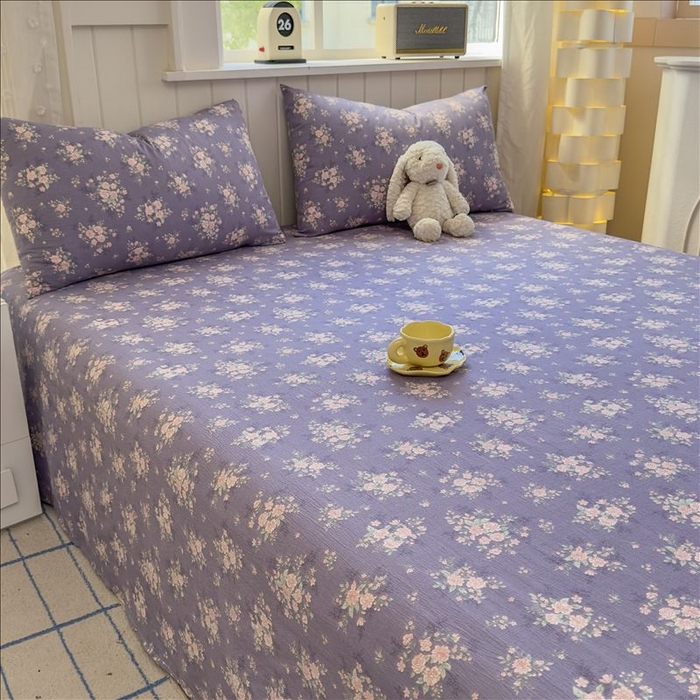 91家纺网 家纺一手货源 找家纺 丝芙妮家居（原乐视家纺） 2026新款A类云木棉床单系列 紫瑶