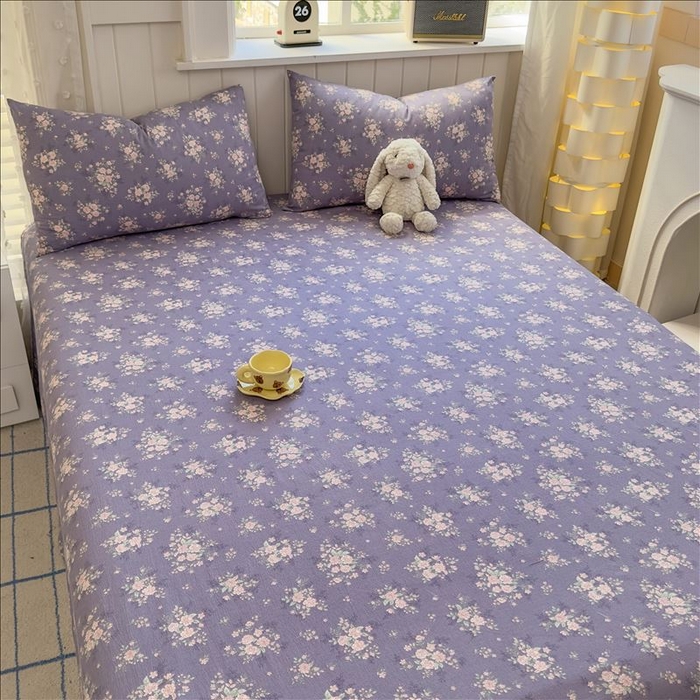 91家纺网 家纺一手货源 找家纺 丝芙妮家居（原乐视家纺） 2026新款A类云木棉床单系列 紫瑶