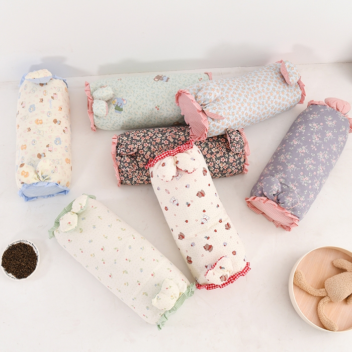 91家纺网 家纺一手货源 找家纺 （总）金牛枕芯 2025新款全棉纯棉双层纱荞麦枕小碎花小清新卡通学生儿童枕枕头枕芯-田园兔