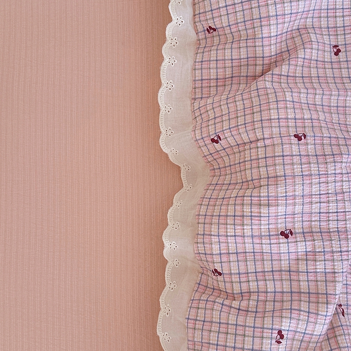 91家纺网 家纺一手货源 找家纺 （总）斯卡诺家纺 2025斯卡诺新款镂空全棉花边水洗棉四件套皱皱棉双层纱四件套