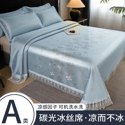 91家纺网 家纺一手货源 找家纺 （总）21度C 2025新款A类1800D冰丝凉感碳光软席-提供买家秀