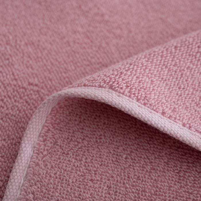 91家纺网 家纺一手货源 找家纺 2025新款中国风长城格纯棉毛巾全棉手巾纯棉毛巾浴巾套装 长城格毛巾1条装-合欢粉