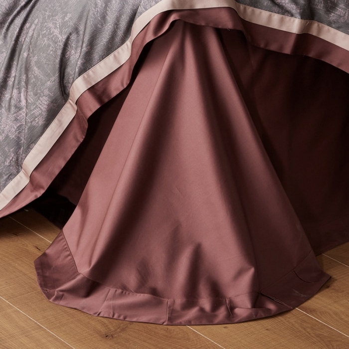 91家纺网 家纺一手货源 找家纺 由丽家纺 2025新款数码印花双层边拼角活性数码印花四件套（控价券后399起） 浮世-紫