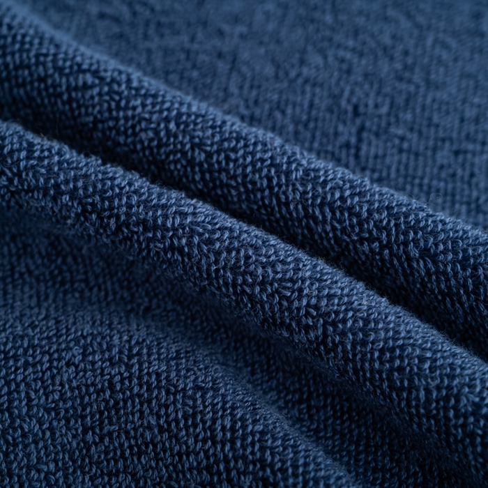 91家纺网 家纺一手货源 找家纺 2025新款中国风长城格纯棉毛巾全棉手巾纯棉毛巾浴巾套装 长城格毛巾1条装-深海蓝