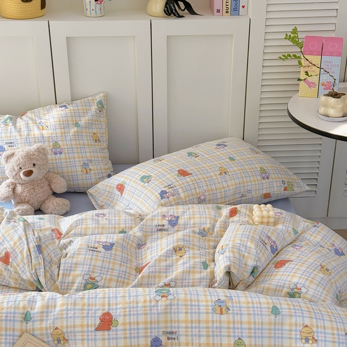 91家纺网 家纺一手货源 找家纺 （总）于果 2025新款全棉双层纱四件套第五批