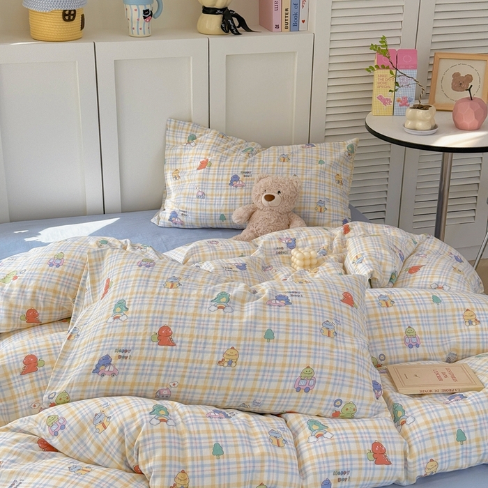 91家纺网 家纺一手货源 找家纺 （总）于果 2025新款全棉双层纱四件套第五批