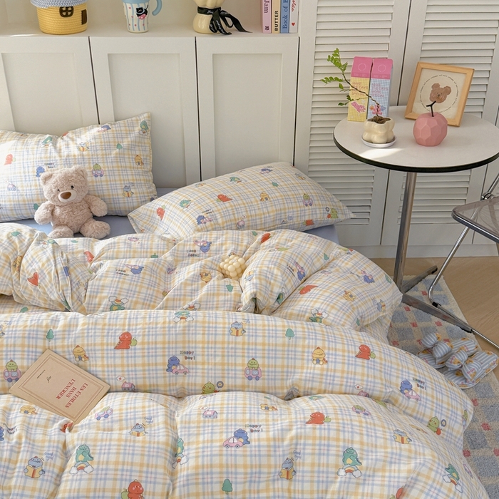 91家纺网 家纺一手货源 找家纺 （总）于果 2025新款全棉双层纱四件套第五批