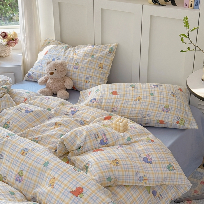 91家纺网 家纺一手货源 找家纺 （总）于果 2025新款全棉双层纱四件套第五批