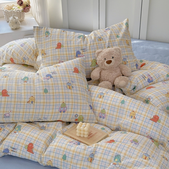 91家纺网 家纺一手货源 找家纺 （总）于果 2025新款全棉双层纱四件套第五批