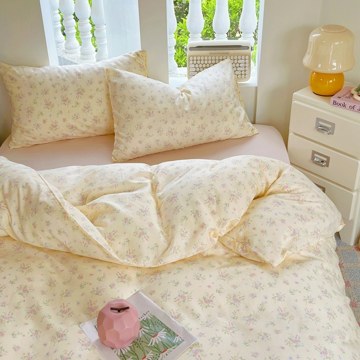 91家纺网 家纺一手货源 找家纺 于果 2025新款全棉双层纱四件套第五批 玖鸢（米）