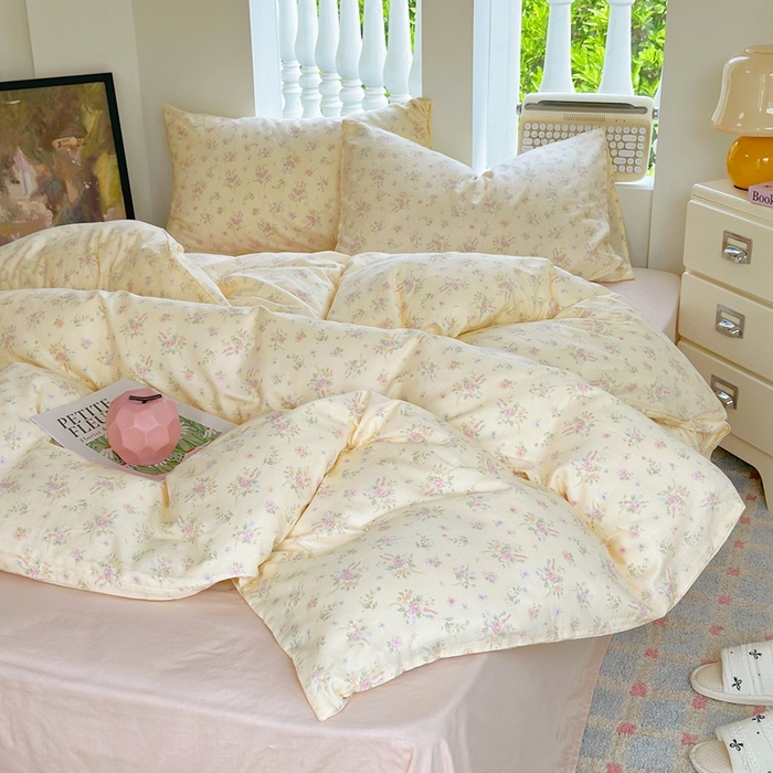 91家纺网 家纺一手货源 找家纺 于果 2025新款全棉双层纱四件套第五批 玖鸢（米）