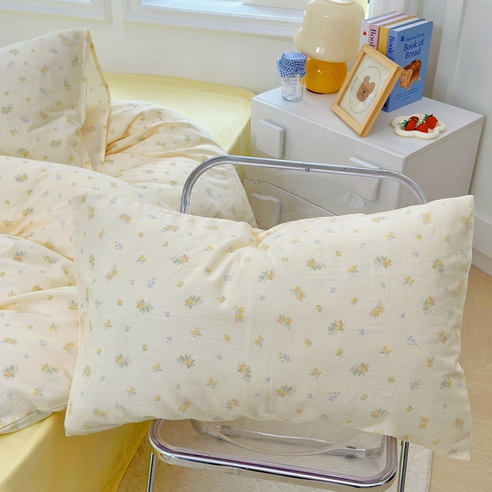 91家纺网 家纺一手货源 找家纺 于果 2025新款全棉双层纱四件套第五批 枇杷果