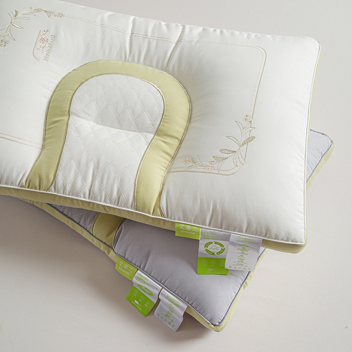 91家纺网 家纺一手货源 找家纺 晚儿 2025新款艾樂芯护颈枕 灰色