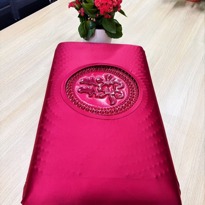 91家纺网 家纺一手货源 找家纺 （总）剑桥枕业 2025新款红色零压凝胶双喜枕枕头枕芯