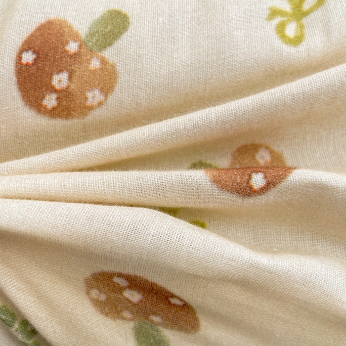 91家纺网 家纺一手货源 找家纺 卓昌枕芯 2025新款全棉纯棉双层纱花边可拆洗枕头双面可用荞麦枕羽丝绒枕头枕芯 磨菇林-全棉双层纱枕头 成人款40x60cm枕套加荞麦壳内胆