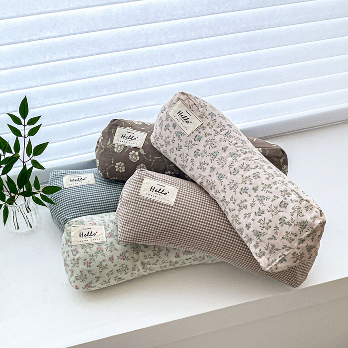 91家纺网 家纺一手货源 找家纺 （总）卓昌枕芯 2025新款全棉双层纱颈椎枕全棉水洗棉三角枕枕头枕芯