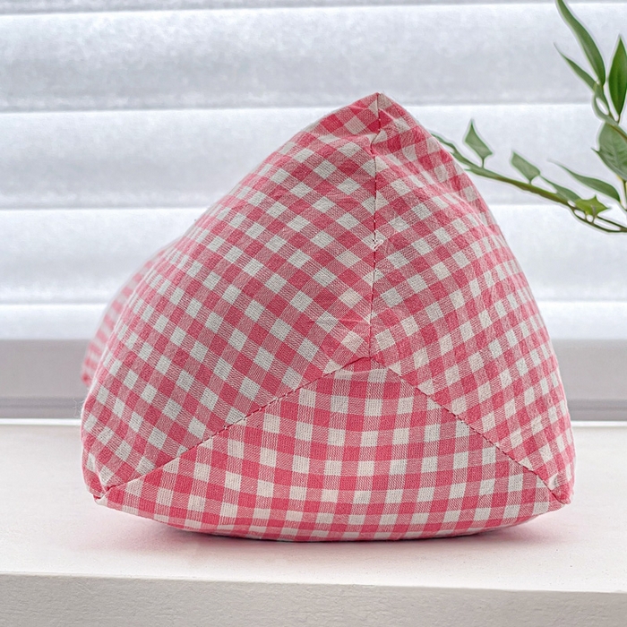 91家纺网 家纺一手货源 找家纺 卓昌枕芯 2025新款全棉双层纱颈椎枕全棉水洗棉三角枕枕头枕芯 粉格--全棉水洗棉颈椎枕 45x15cm单枕/只