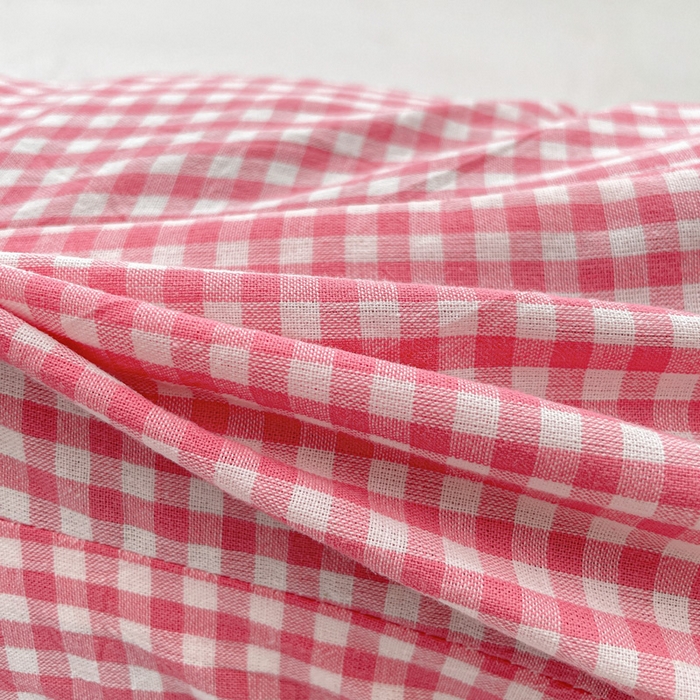 91家纺网 家纺一手货源 找家纺 卓昌枕芯 2025新款全棉双层纱颈椎枕全棉水洗棉三角枕枕头枕芯 粉格--全棉水洗棉颈椎枕 45x15cm单枕/只