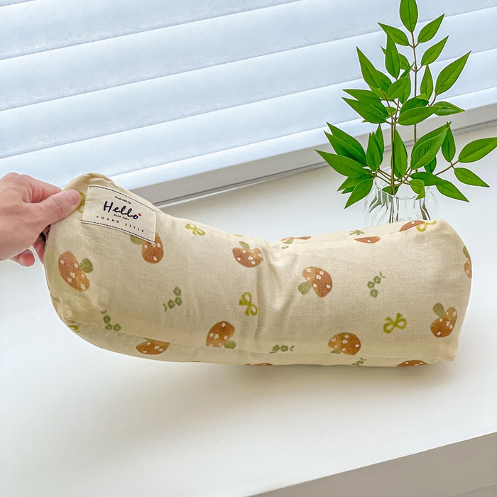 91家纺网 家纺一手货源 找家纺 卓昌枕芯 2025新款全棉双层纱颈椎枕全棉水洗棉三角枕枕头枕芯 磨菇林-全棉双层纱颈椎枕 45x15cm单枕/只