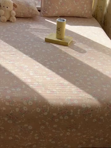 91家纺网 家纺一手货源 找家纺 韩巢家纺 2025新款云感提花双层纱床单被单枕套三件套 爱如星辰