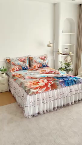 91家纺网 家纺一手货源 找家纺 （总）好漂靓家纺 2025新款5D立体凉丝复合空气层凉席三件套