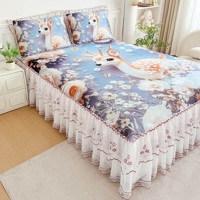 91家纺网 家纺一手货源 找家纺 （总）好漂靓家纺 2025新款5D立体凉丝复合空气层凉席三件套