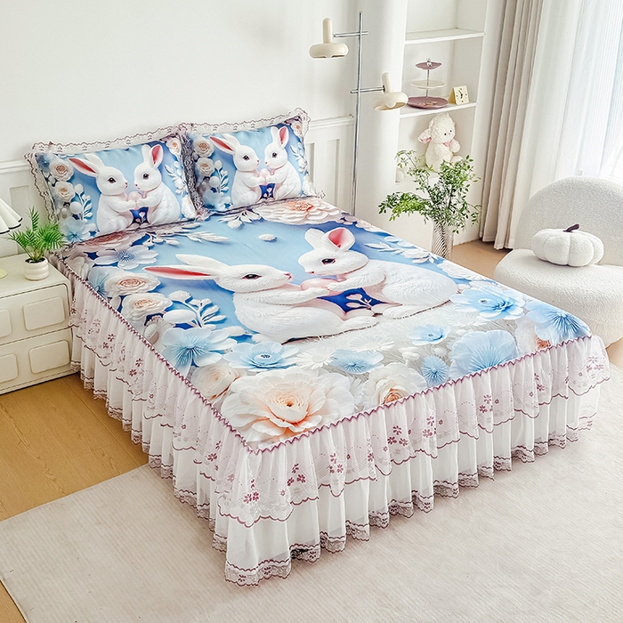 91家纺网 家纺一手货源 找家纺 （总）好漂靓家纺 2025新款5D立体凉丝复合空气层凉席三件套