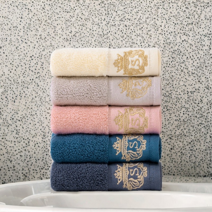 91家纺网 家纺一手货源 找家纺 彩虹毛巾 2025新款A类酒店风S全棉毛巾加厚长绒棉浴巾纯棉毛巾浴巾套装外贸跨境爆款 A类S毛巾5色装 组合套装