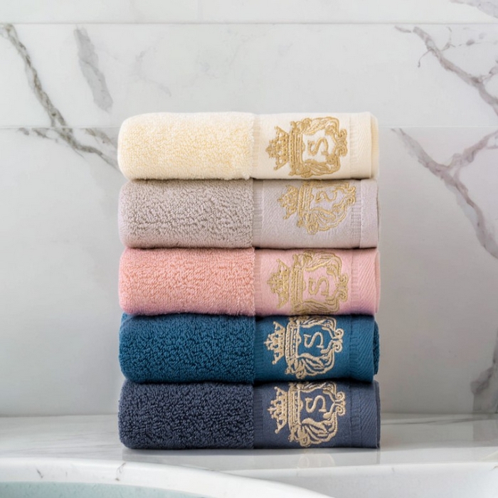 91家纺网 家纺一手货源 找家纺 彩虹毛巾 2025新款A类酒店风S全棉毛巾加厚长绒棉浴巾纯棉毛巾浴巾套装外贸跨境爆款 A类S毛巾5色装 组合套装