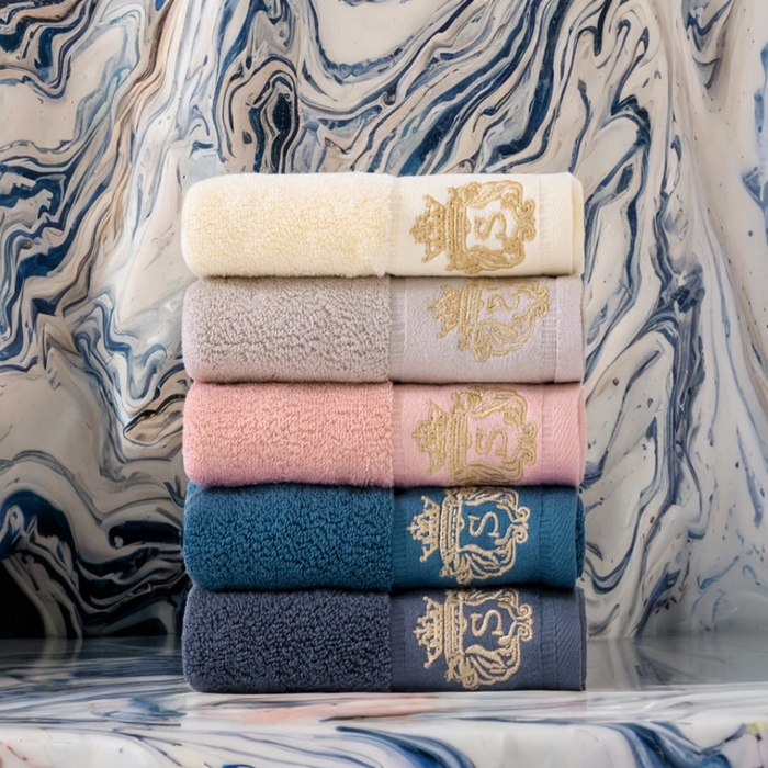 91家纺网 家纺一手货源 找家纺 彩虹毛巾 2025新款A类酒店风S全棉毛巾加厚长绒棉浴巾纯棉毛巾浴巾套装外贸跨境爆款 A类S毛巾5色装 组合套装