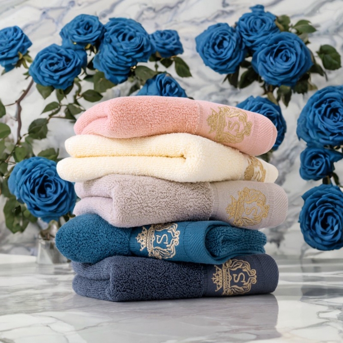 91家纺网 家纺一手货源 找家纺 彩虹毛巾 2025新款A类酒店风S全棉毛巾加厚长绒棉浴巾纯棉毛巾浴巾套装外贸跨境爆款 A类S毛巾5色装 组合套装