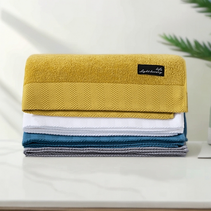 91家纺网 家纺一手货源 找家纺 （总）彩虹毛巾 2025新款迪迈波浪纹全棉毛巾纯棉浴巾家用吸水速干毛巾浴巾套装