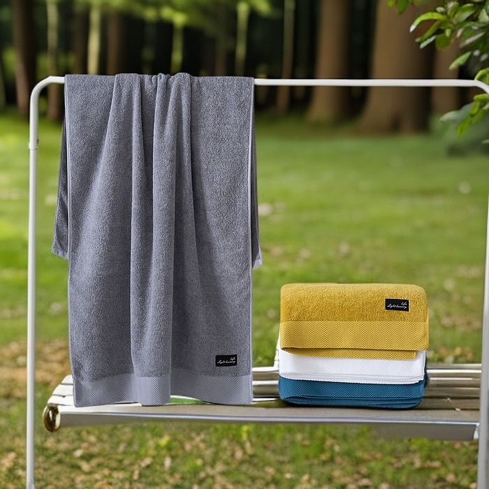 91家纺网 家纺一手货源 找家纺 （总）彩虹毛巾 2025新款迪迈波浪纹全棉毛巾纯棉浴巾家用吸水速干毛巾浴巾套装