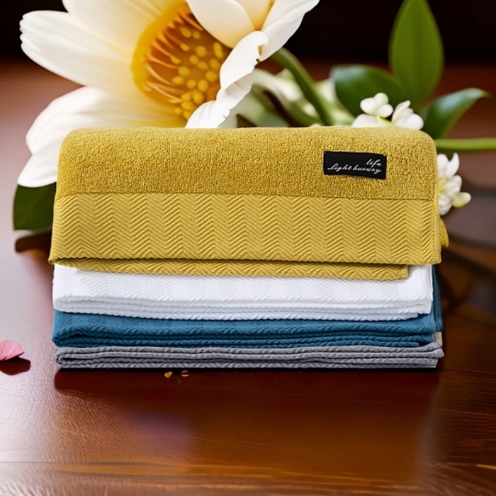 91家纺网 家纺一手货源 找家纺 （总）彩虹毛巾 2025新款迪迈波浪纹全棉毛巾纯棉浴巾家用吸水速干毛巾浴巾套装