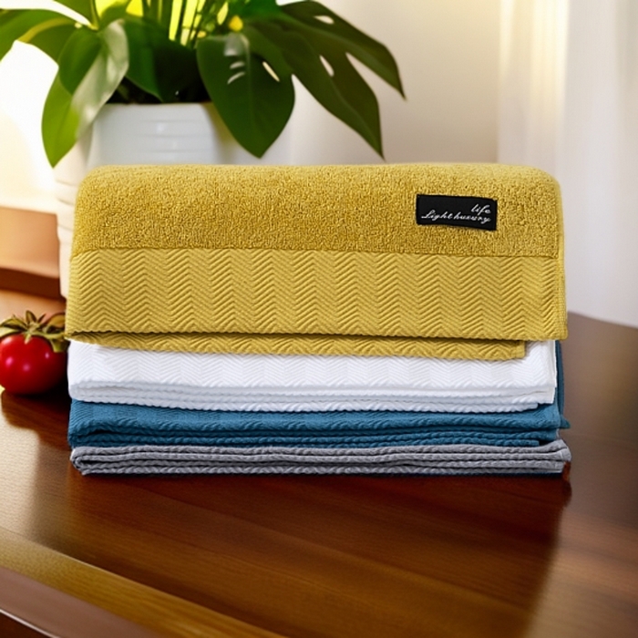 91家纺网 家纺一手货源 找家纺 （总）彩虹毛巾 2025新款迪迈波浪纹全棉毛巾纯棉浴巾家用吸水速干毛巾浴巾套装