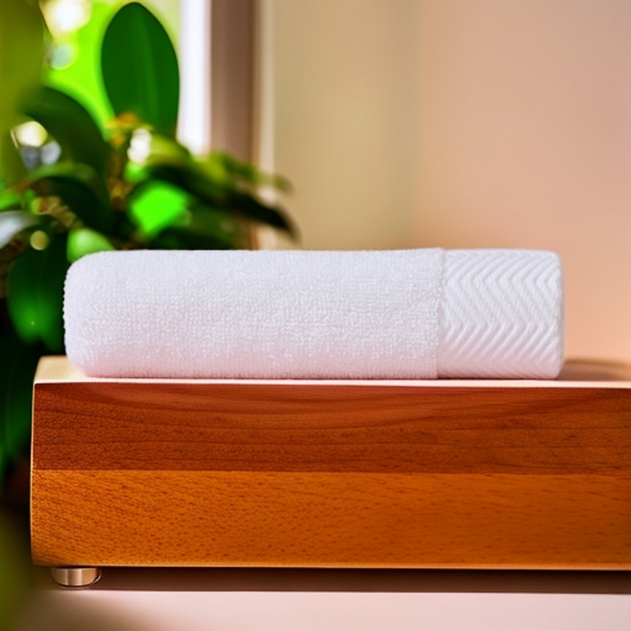 彩虹毛巾 2025新款迪迈波浪纹全棉毛巾纯棉浴巾家用吸水速干毛巾浴巾套装 迪迈本白浴巾1条装 组合套装