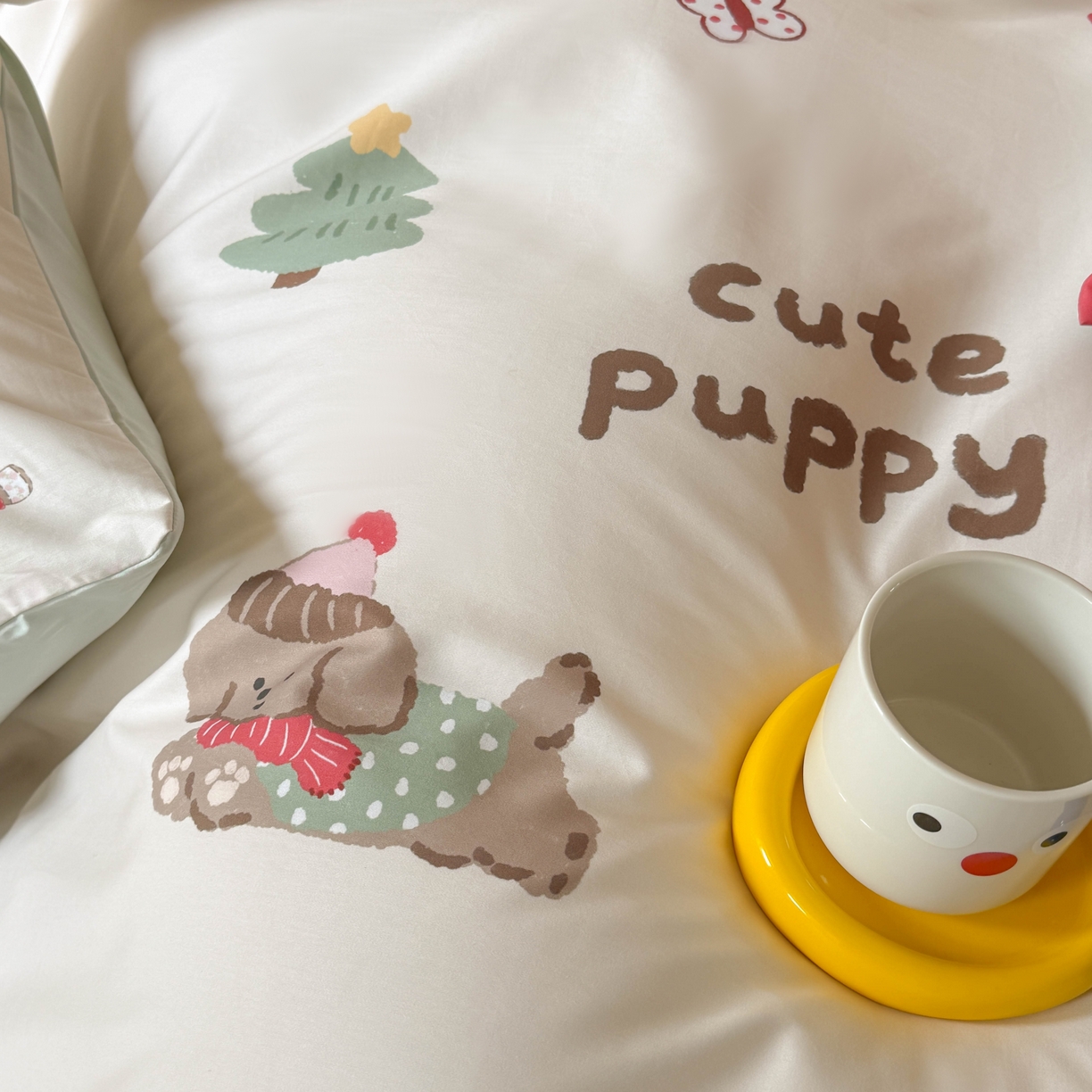 91家纺网 家纺一手货源 找家纺 （总）库里梦家纺 2025新款100支长绒棉纯棉数码印花四件套-欢乐派对