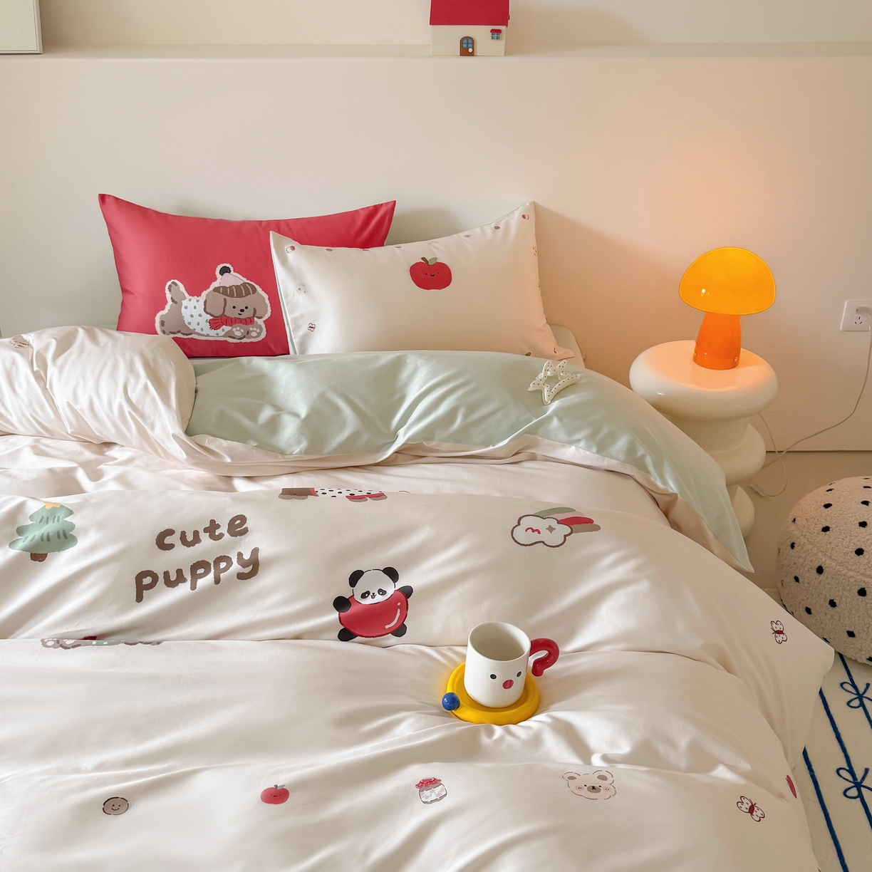 91家纺网 家纺一手货源 找家纺 （总）库里梦家纺 2025新款100支长绒棉纯棉数码印花四件套-欢乐派对