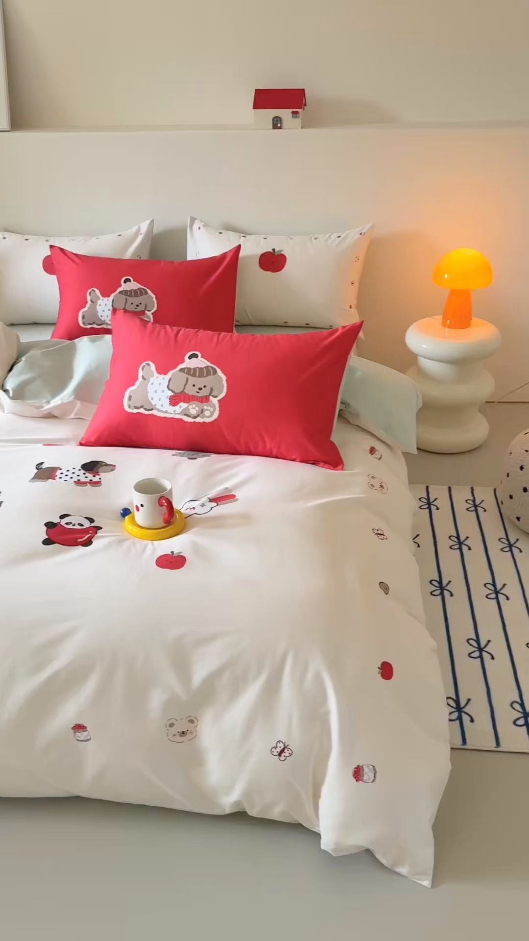 91家纺网 家纺一手货源 找家纺 （总）库里梦家纺 2025新款100支长绒棉纯棉数码印花四件套-欢乐派对