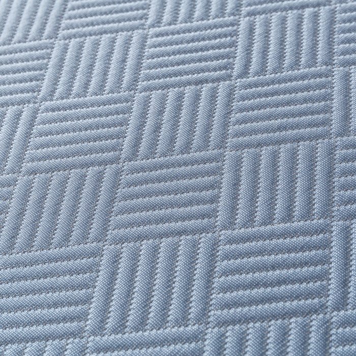 91家纺网 家纺一手货源 找家纺 欧邦 2025新款雅阁系列提花冰豆豆床笠款夏被四件套 雅格-苍兰