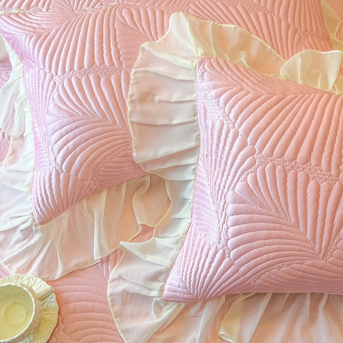 91家纺网 家纺一手货源 找家纺 （总）网红馆（ck家纺） 2025新款床笠款床裙豆豆席凉席席子-花叶海