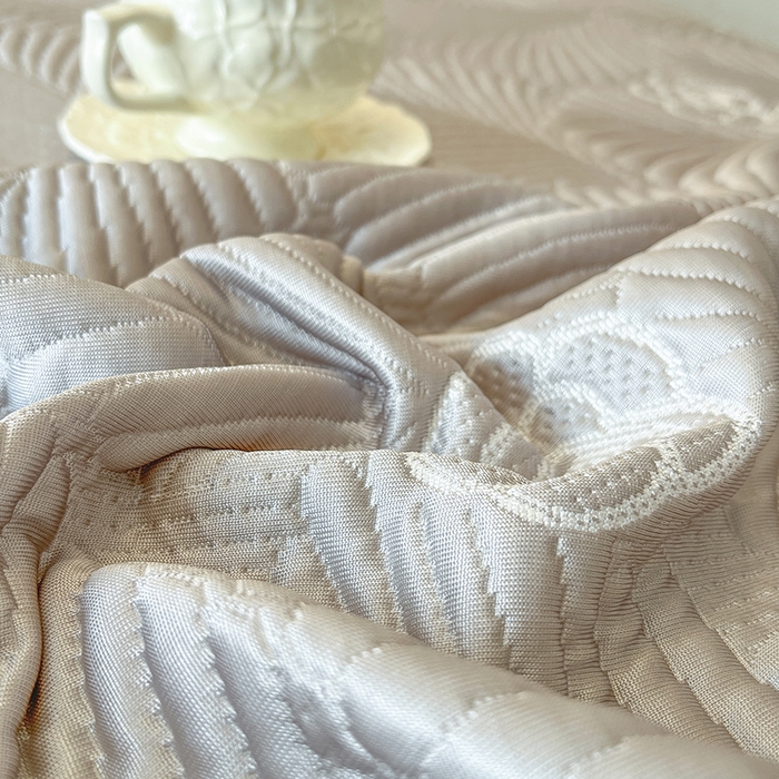 91家纺网 家纺一手货源 找家纺 网红馆（ck家纺） 2025新款床笠款床裙豆豆席凉席席子-花叶海 花叶海-灰色