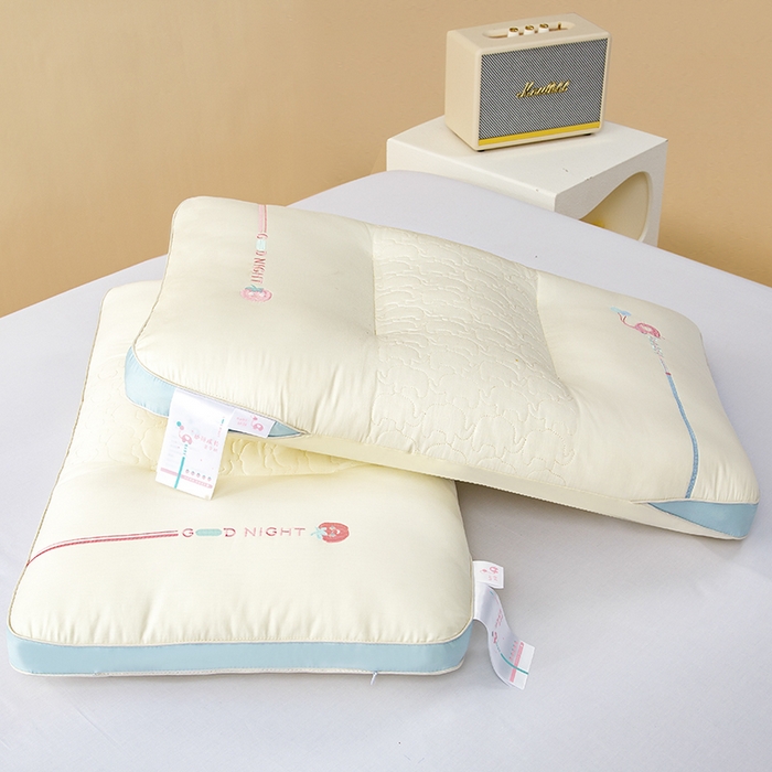 91家纺网 家纺一手货源 找家纺 芯宜佳 2025春夏新款小萌象亲子枕枕头枕芯单枕芯 小萌象亲子枕-成人枕 48x74cm/对