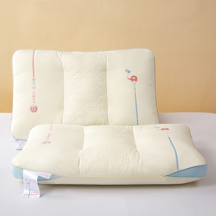 91家纺网 家纺一手货源 找家纺 芯宜佳 2025春夏新款小萌象亲子枕枕头枕芯单枕芯 小萌象亲子枕-学生枕 48x74cm/对